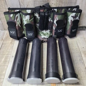 NXE SP Camo Paintball Gun 4 + Tank Harness Pack 100 rd Pods Feeder Loader Hopper - Bild 1 von 7