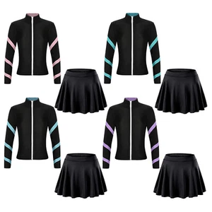 Kids Girls Sports Outfit Outfits Sportswear Tennis Activewear Children Gym Set - Picture 1 of 49