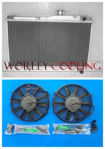 2ROW ALUMINUM RADIATOR for TOYOTA COROLLA AE86 4AGE GTS Manual 1983-1987 + FANS - Bild 1 von 10