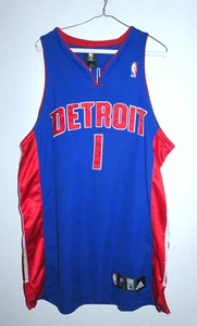 Adidas Authentic Chauncey Billups Detroit Pistons Jersey Road Stitched 48 XL - Picture 1 of 5