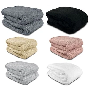 Teddy Fleece Throw Blanket Super Soft Single Double King - Picture 1 of 11