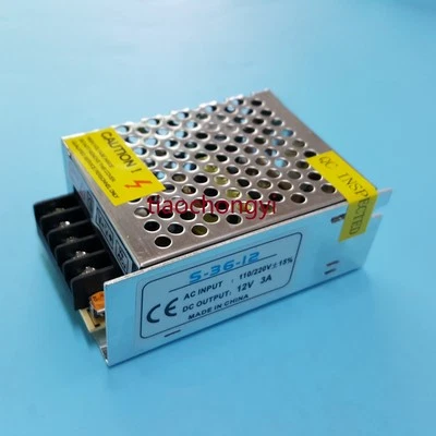 36W AC 100V-220V DC 12V 3A Adjust Universal Regulated Switching Power Supply - Image 1 of 4