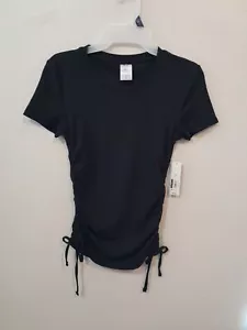 Junior Womens Size Xs 1 No Boundaries Ruched Side Tee Shirt NWT - Picture 1 of 3