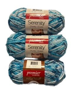 NEW Deborah Norville Serenity Yarn in SEVEN SEAS, Qty. of 3 #5 Chunky 109 yds. - Picture 1 of 1