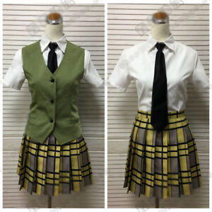 Citrus Aihara Yuzu Mei School Uniform Vest Shirt Skirt Full Set Cosplay Costume