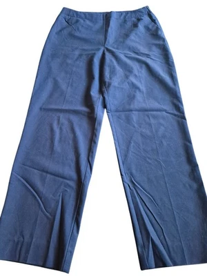 Pantalones de pierna ancha azul marino Sigrid Olsen para mujer talla 14 Foto 1 de 4