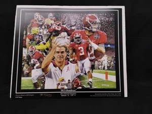 2011 National Championship "BCS Beatdown" Print Alabama Vs LSU By B. Tinney - Picture 1 of 6