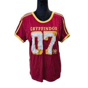 Wizarding World of Harry Potter Gryffindor 07 Quidditch Jersey Womens M T-Shirt - Picture 1 of 9