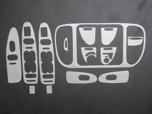 2000 2001 2002 Ford Expedition Dash Trim Overlay Kit Brushed Aluminum 14 Pieces - Picture 1 of 1
