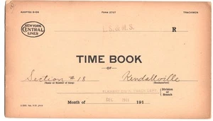 Railroad Train Time Book - New York Central, Dec. 1911 - Section #18 - Picture 1 of 1