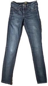 Lucky Brand Stella Skinny Jeans Women's Size 2 / 26 Blue Denim Cotton Stretch - Picture 1 of 16