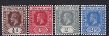 Leeward Islands 1922 - Values between 58-67 - ¼d to 2½d - mounted mint
