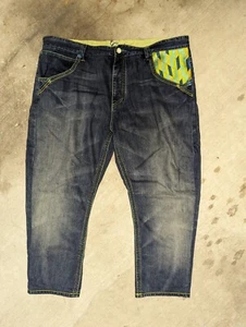 Googi Men's Jeans 44 Face Dark Denim Authentic Australian Embroidered Pockets  - Picture 1 of 10