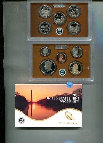2019 S UNITED STATES FULL PROOF SET ORIGINAL GOVERNMENT BOX AND COA NO W PENNY Cover