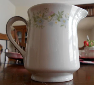 Forever Spring Creamer Pitcher 10 oz Haviland Bavaria Pink Blue Green Platinum ! - Picture 1 of 15