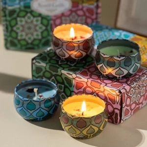 Scented Candles Gift Set – 4 Pack, Natural Soy, Long-Lasting & Aromatic - Picture 1 of 14
