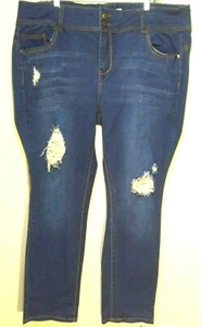 Jeans donna elasticizzato ONE 5 ONE 20 vita alta skinny slim 42 vita invecchiato blu - Foto 1 di 7