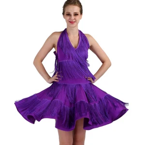 Latein Ballsaal Wettkampf Tanz Kleid Modern Walzer Tango Standard Kleid #F343 - Bild 1 von 12