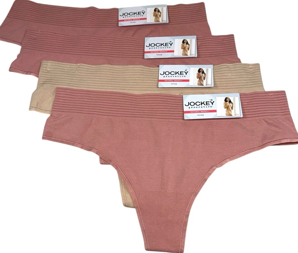 JOCKEY женщин 4 пары натуральной красоты стринги нижнее белье трусики модальная смесь размер 2XL - Изображение 1 из 4