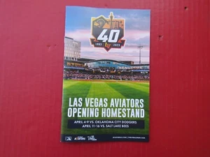 Magazine LAS VEGAS AVIATORS 2023 PROGRAM 40TH Anniversary Opening Game April 4 - Picture 1 of 3