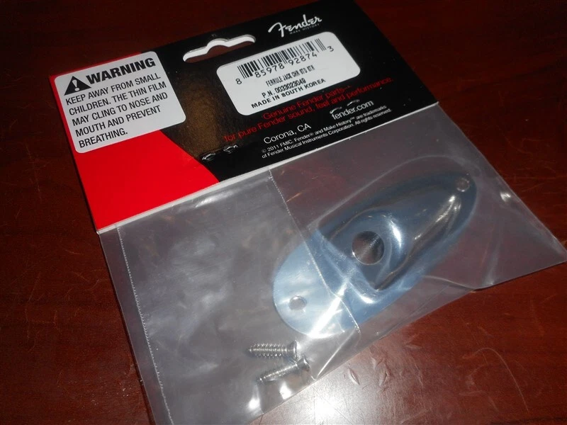 NUEVO Placa de gato de guardabarros genuina para MIM Strat, CROMO - 003-3023-049 Foto 1 de 1