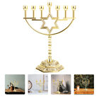 Metal 7-Head Candlestick Set for Religious Events & Parties