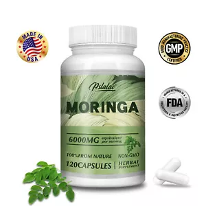 Moringa Capsule 6000mg - Superfood Naturale Verde, Antiossidante, Dimagrante - Foto 1 di 13