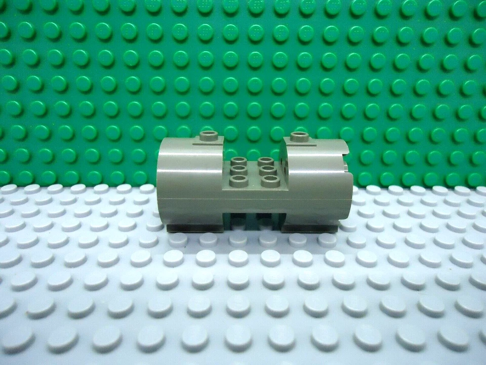 Lego 1 Classic Dark Gray 3x6x2 jet engine round cylinder horizontal airplane - Image 1 of 1