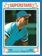 1989 Cereal Superstars GEORGE BRETT (ex-mt) Kansas City Royals