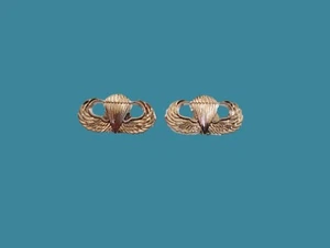 U.S MILITARY ARMY PARATROOPER JUMP WINGS CUFFLINKS - Picture 1 of 4