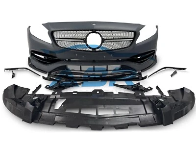 FITS MERCEDES A CLASS AMG W176 FRONT BUMPER COMPLETE 2016-2018 A45 STYLE - Image 1 of 4