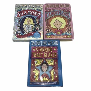 Jacqueline Wilson 3 Book Bundle (Hardback) Candyfoss, Dimond, Tracey Breaker - Picture 1 of 13