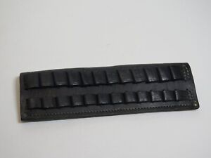 Vtg Hunter Leather 12 Cartridge Holder 30-06 300 375 Cal Ammo Belt Slide USA 575