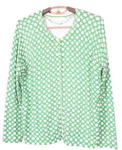 SC001286 CHARTER CLUB Women's Rayon Cardigan Sweater Geometric Multicolor Size L - Picture 1 of 8