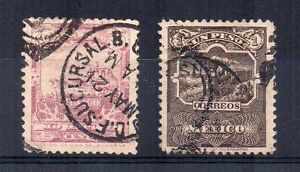 Mexico 1898 10c and 1p definitives FU CDS