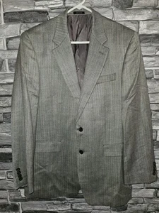 Blazer Ralph Lauren para hombre 42 L delgado gris a cuadros seda y lana - Imagen 1 de 13