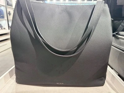 NEW Tumi Georgica JODYS 100% LEATHER Convertible Tote Crossbody Bag - BLACK - Image 1 of 4