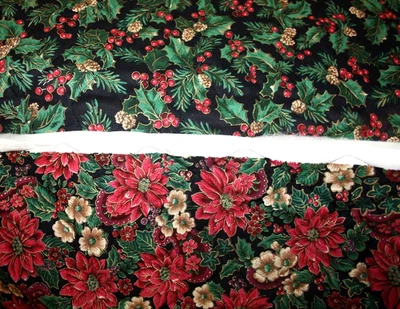 DOUBLE SIDED PRE-QUILTED PRINT - 100% COTTON FABRIC - Image 1 of 4