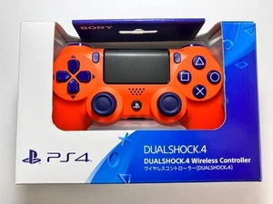 PS4 Wireless Controller SONY DUALSHOCK4 Genuine Sunset Orange, Tested item. - Imagen 1 de 24