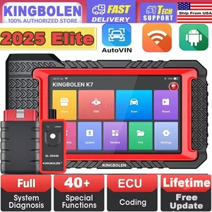 2025 KINGBOLEN K7 Elite OBD2 Car Scanner Full System Diagnostic Tool ECU Coding - Picture 1 of 16