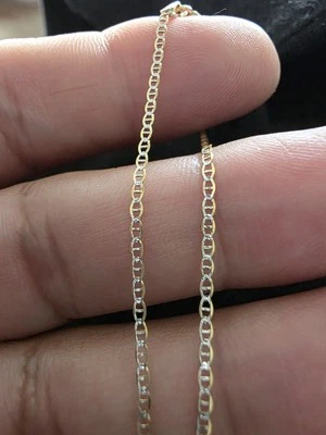 10k Two-tone Gold Bracelet  7in - Image 1 of 3