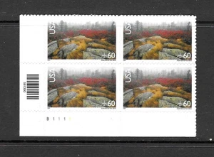 U.S. MNH 2001 ACADIA NATIONAL PARK PLATE BLOCK SCOTT C138a - Picture 1 of 1
