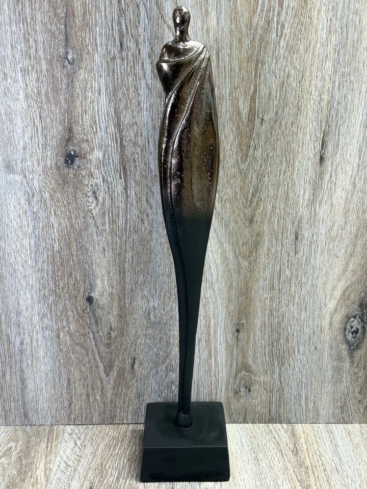 Modern Abstract Aluminum Figurative Sculpture 21" Tall Minimalist Art Statue - Image 1 of 4