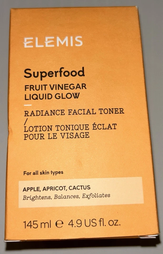 Tónico facial Elemis Superfood vinagre de frutas líquido brillo brillo 4,9 oz nuevo en caja Foto 1 de 1