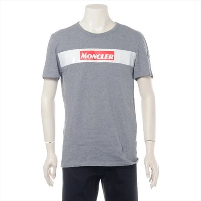 Moncler MAGLIA 19-year Cotton T-shirt L Men's Gray  E20916048450 There is sticki - Image 1 of 4