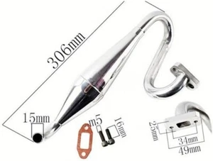 Tubo sintonizado pulido de aluminio rampage Redcat.Toys 050024 MT & TT HSP 94050 - Imagen 1 de 2