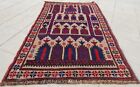 Authentic Hand Knotted Afghan Taimani Balouch Wool Area Rug 4.8 x 2.11 Ft