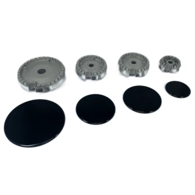 Kit bruciatori + piattelli spartifiamma cucina piano cottura Bompani 4 fuochi