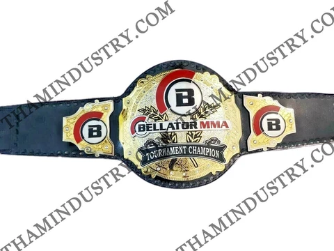MMA 4MM BELLATOR Fantastic Heavyweight Boxing Champion Title Brass Belt (Replica Cover