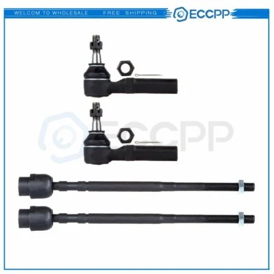 Kit de eslabones de barra de amarre interior y exterior delanteros de 4 piezas para Pontiac Grand Prix 2004-2008 Foto 1 de 4